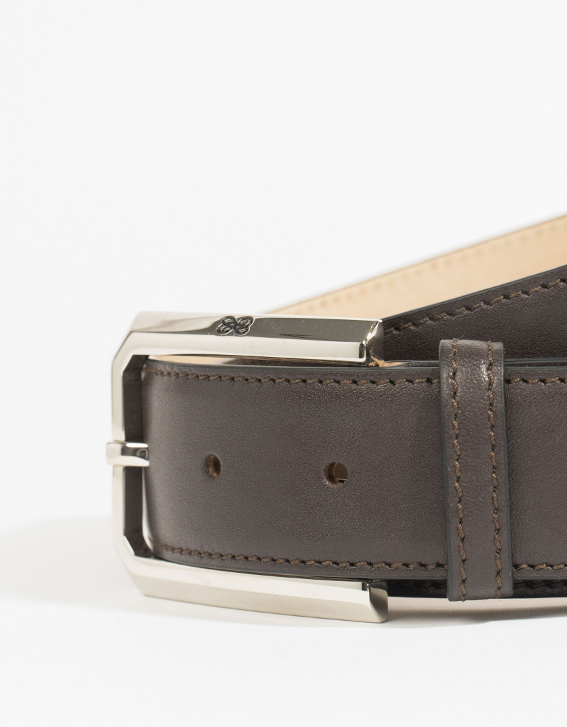 Castello d'Oro Calf Leather Brown Mens Belt image